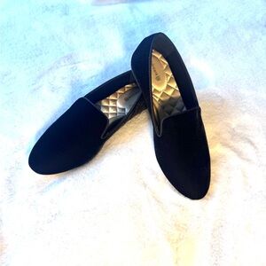 Birdies Black Velvet Letcore Flat Loafers Size 7.5